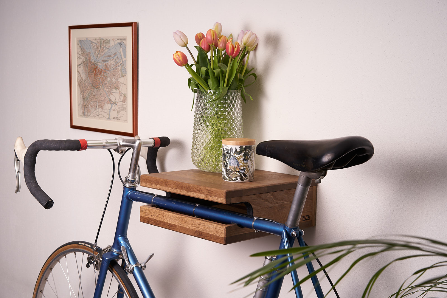 Wooden bike outlet hanger