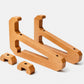 Beech Surfboard Wall Mount by BOTL Amsterdam with cork finishing