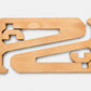 Beech Surfboard Wall Mount by BOTL Amsterdam, detail view