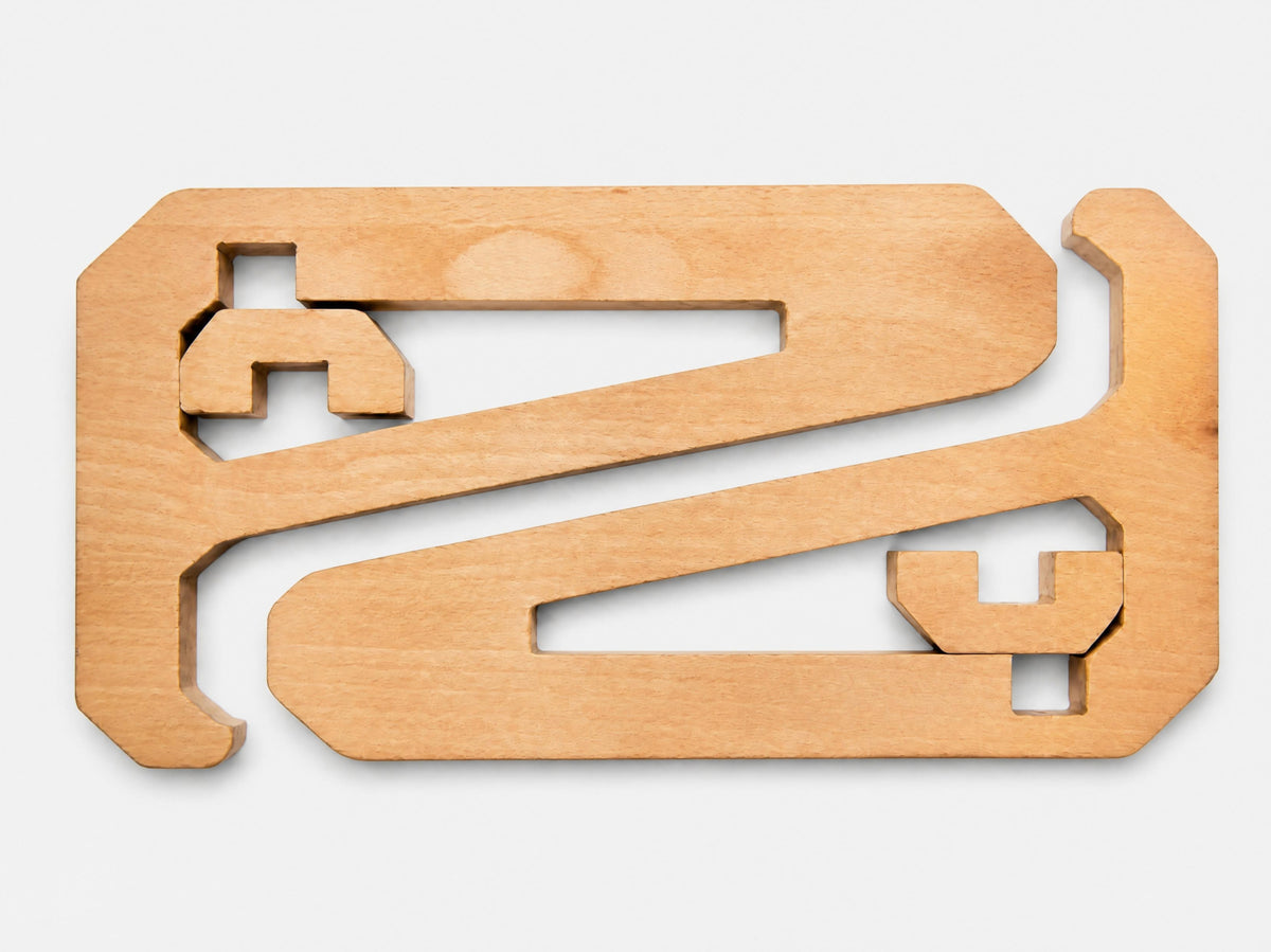 Beech Surfboard Wall Mount by BOTL Amsterdam, detail view