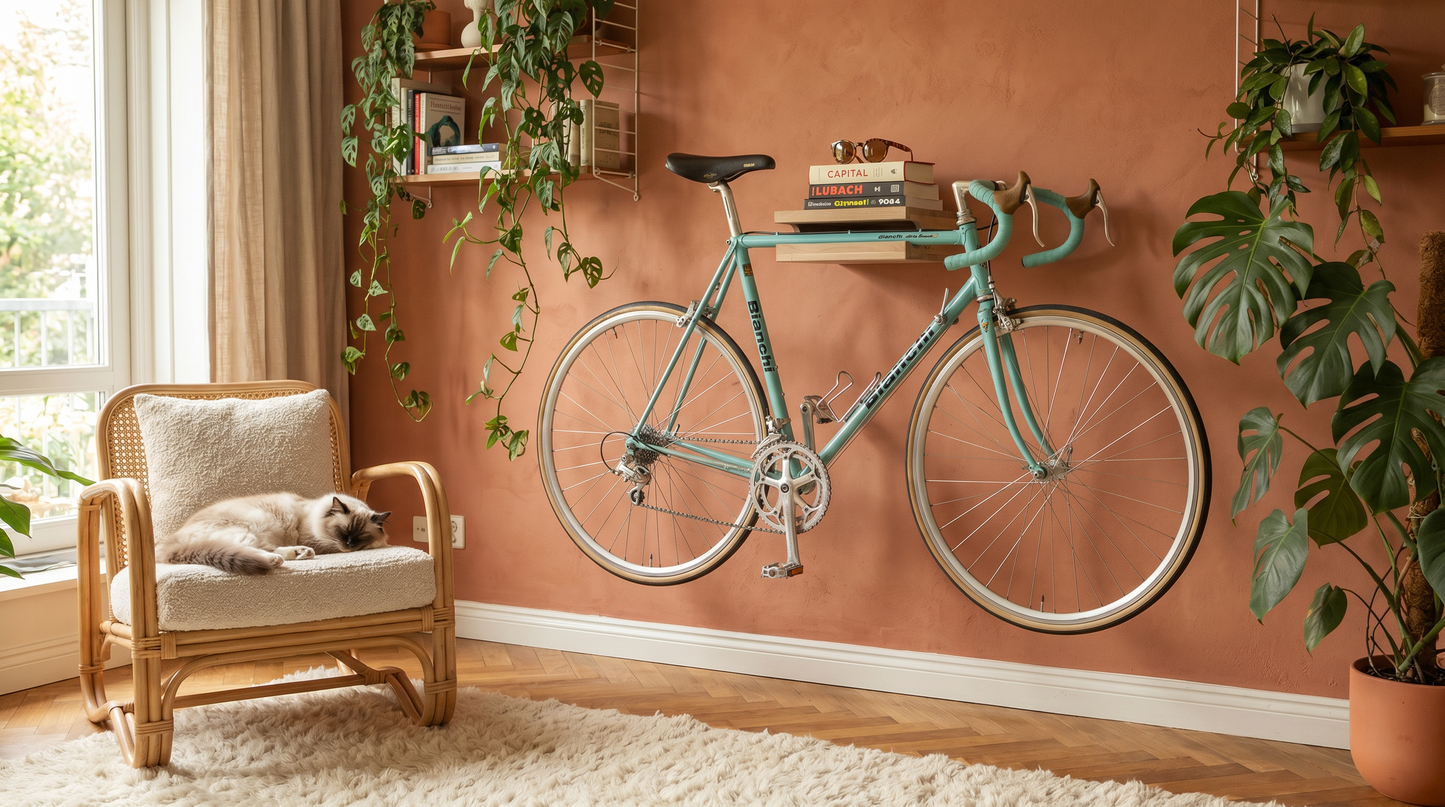 Oak Bike Wall Hanger #1 Natural Oil | BOTL Amsterdam