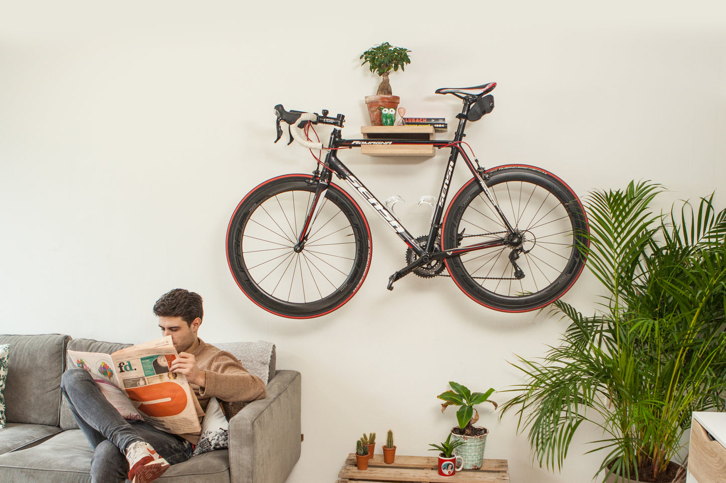 Bike hanger #1 - no finish - 100% oak
